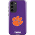 Clemson University Tiger Print Purple Galaxy S23 Plus Pro Case