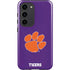 Clemson University Tiger Print Purple Galaxy S23 Pro Case
