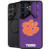 Clemson University Tiger Print Purple Galaxy S24 FE Kickstand Case