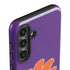 Clemson University Tiger Print Purple Galaxy S25 Plus Impact Case