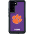 Clemson University Tiger Print Purple Galaxy S24 Waterproof Case