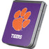 Clemson University Tiger Print Purple Galaxy Z Flip6 Skin
