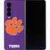 Clemson University Tiger Print Purple Galaxy Z Fold4 5G Skin