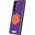 Clemson University Tiger Print Purple Galaxy Z Fold5 5G Skin