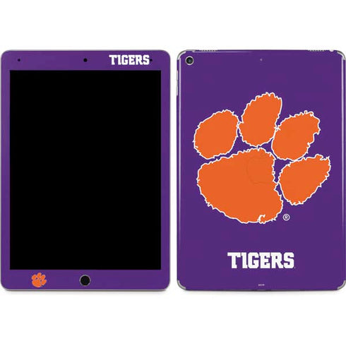 Clemson University Tiger Print Purple iPad Skins