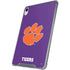 Clemson University Tiger Print Purple iPad 11th Gen (2025) Clear Case