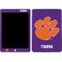 Clemson University Tiger Print Purple Apple iPad Skin