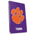 Clemson University Tiger Print Purple Apple iPad Skin