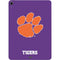 Clemson University Tiger Print Purple Apple iPad Air Skin