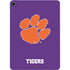 Clemson University Tiger Print Purple Apple iPad Air Skin
