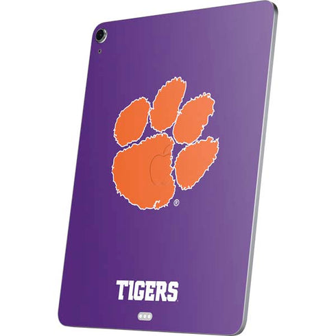 Clemson University Tiger Print Purple Apple iPad Air Skin