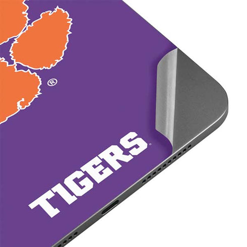 Clemson University Tiger Print Purple Apple iPad Mini Skin