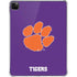 Clemson University Tiger Print Purple iPad Pro 11in (2024) Clear Case