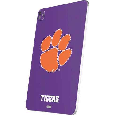 Clemson University Tiger Print Purple iPad Pro 13in M4 (2024) Skin