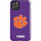 Clemson University Tiger Print Purple iPhone Cases
