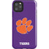 Clemson University Tiger Print Purple iPhone Cases