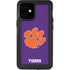 Clemson University Tiger Print Purple iPhone 12 Mini Waterproof Case