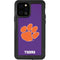 Clemson University Tiger Print Purple iPhone 12 Pro Waterproof Case