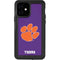 Clemson University Tiger Print Purple iPhone 12 Waterproof Case