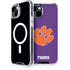 Clemson University Tiger Print Purple iPhone 13 MagSafe Case