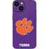 Clemson University Tiger Print Purple iPhone 13 Mini Skin