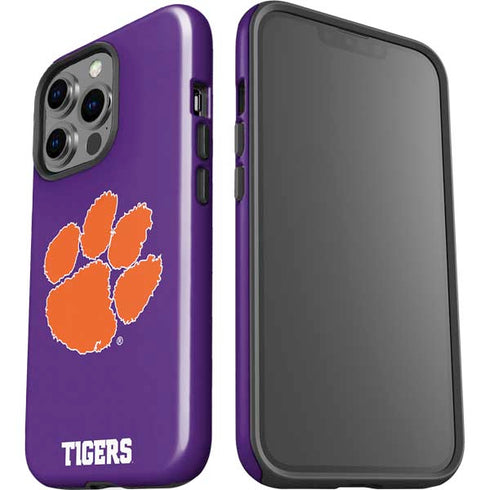 Clemson University Tiger Print Purple iPhone 13 Pro Impact Case