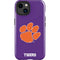 Clemson University Tiger Print Purple iPhone 14 Plus Impact Case