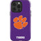 Clemson University Tiger Print Purple iPhone 14 Pro Impact Case