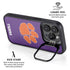 Clemson University Tiger Print Purple iPhone 14 Pro Max Kickstand Case
