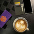 Clemson University Tiger Print Purple iPhone 15 Pro Folio Case