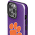Clemson University Tiger Print Purple iPhone 15 Pro Impact Case