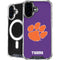 Clemson University Tiger Print Purple iPhone 16 MagSafe Case