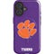 Clemson University Tiger Print Purple iPhone 16 Magsafe Impact Case