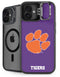 Clemson University Tiger Print Purple iPhone 16 Plus Kickstand Case