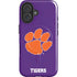 Clemson University Tiger Print Purple iPhone 16 Plus Magsafe Impact Case