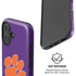 Clemson University Tiger Print Purple iPhone 16 Plus Magsafe Impact Case