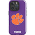 Clemson University Tiger Print Purple iPhone 16 Pro Impact Case