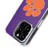 Clemson University Tiger Print Purple iPhone 16 Pro MagSafe Case