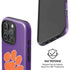 Clemson University Tiger Print Purple iPhone 16 Pro Magsafe Impact Case