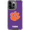 Clemson University Tiger Print Purple iPhone 16 Pro Max Clear Case