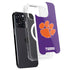 Clemson University Tiger Print Purple iPhone 16 Pro Max MagSafe Case