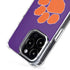 Clemson University Tiger Print Purple iPhone 16 Pro Max MagSafe Case