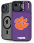 Clemson University Tiger Print Purple iPhone 16e Kickstand Case