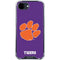 Clemson University Tiger Print Purple iPhone 16e Clear Case