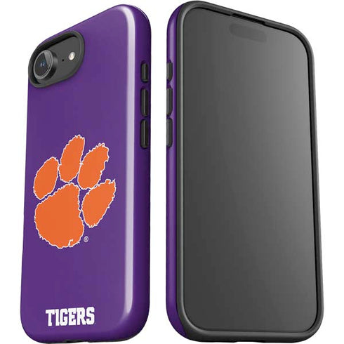 Clemson University Tiger Print Purple iPhone 16e Impact Case