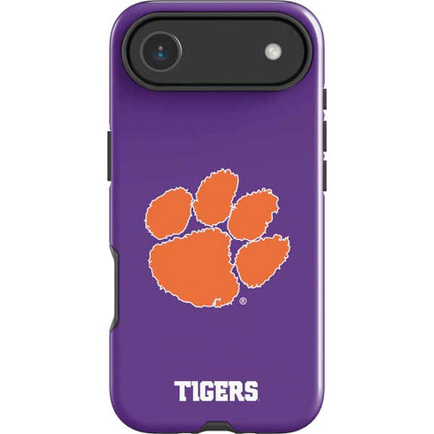 Clemson University Tiger Print Purple iPhone 17 Air Impact Case