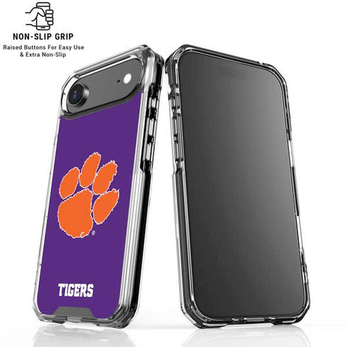 Clemson University Tiger Print Purple iPhone 17 Air MagSafe Case