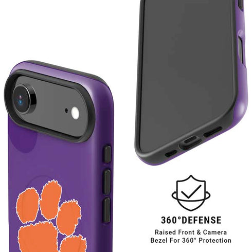 Clemson University Tiger Print Purple iPhone 17 Air Magsafe Impact Case