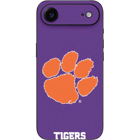 Clemson University Tiger Print Purple iPhone 17 Air Skin