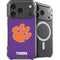 Clemson University Tiger Print Purple iPhone 17 Pro MagSafe Case